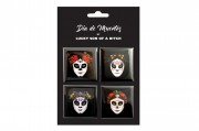 Set of brooches "Dia de Muertos"